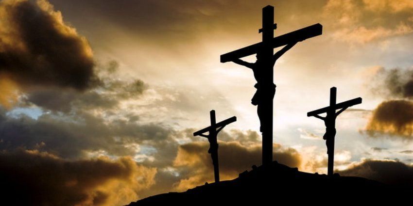 Jezus ukrzyżowany pomiędzy łotrami - obraz